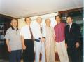 2000年于台北在尹维新画展会上与黄宗铠董事长、著名画  